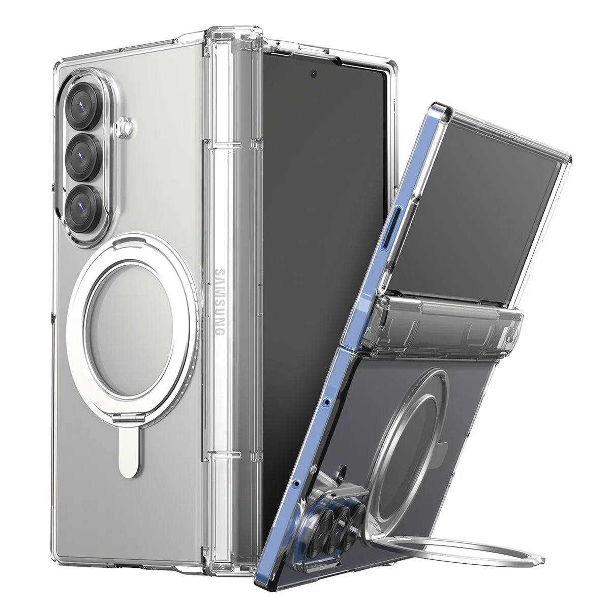 Samsung Z Fold7 Araree Nukin 360 Magsafe Stand Case - Clear Samsung Z Fold7 Araree Nukin 360 Magsafe Stand Case - Clear